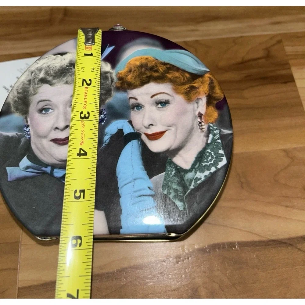 Vintage Collectible I LOVE LUCY: Round Tin Lunch‎ Box by Vandor, NWT